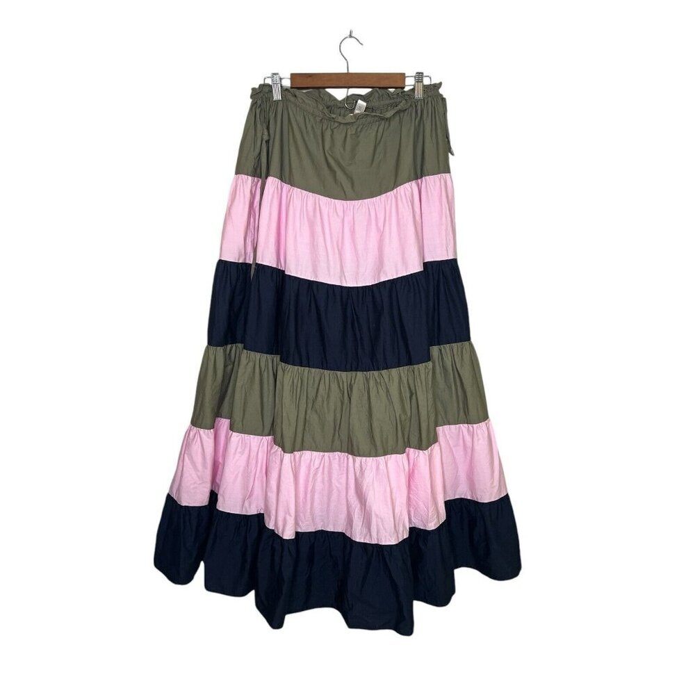 Anthropologie Hutch Penelope Tiered Maxi Skirt Large Boho Prairie Cottagecore - Picture 9 of 12